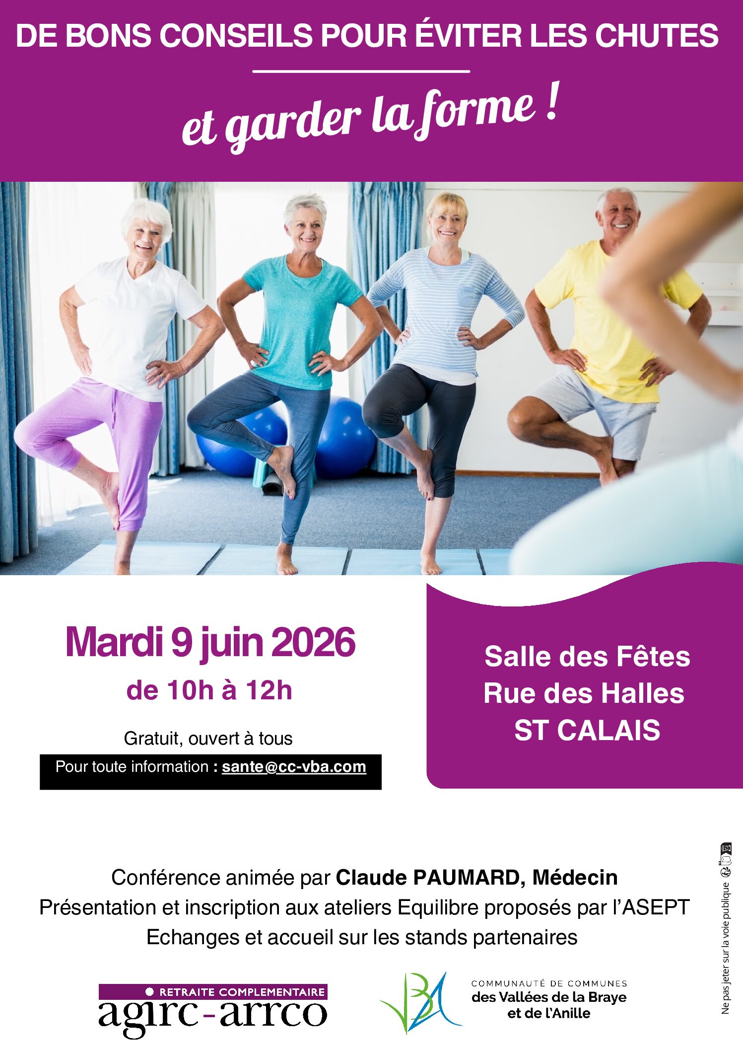 Affiches conférence prévention des chutes_9 juin 2026