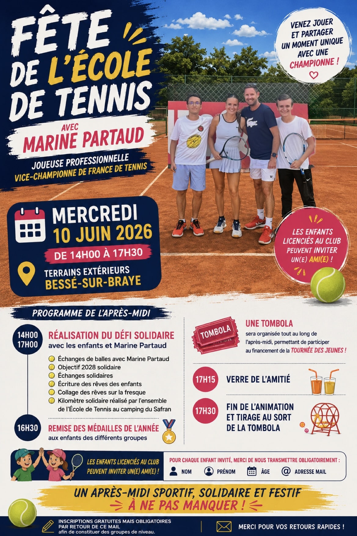 Affiche Fête du tennis