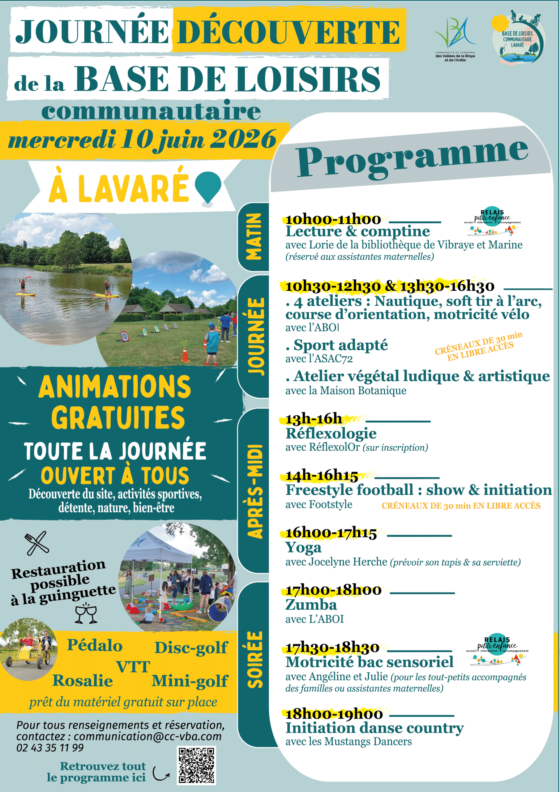Affiche journée découverte de la base de loisirs 10 juin 2026-01-01