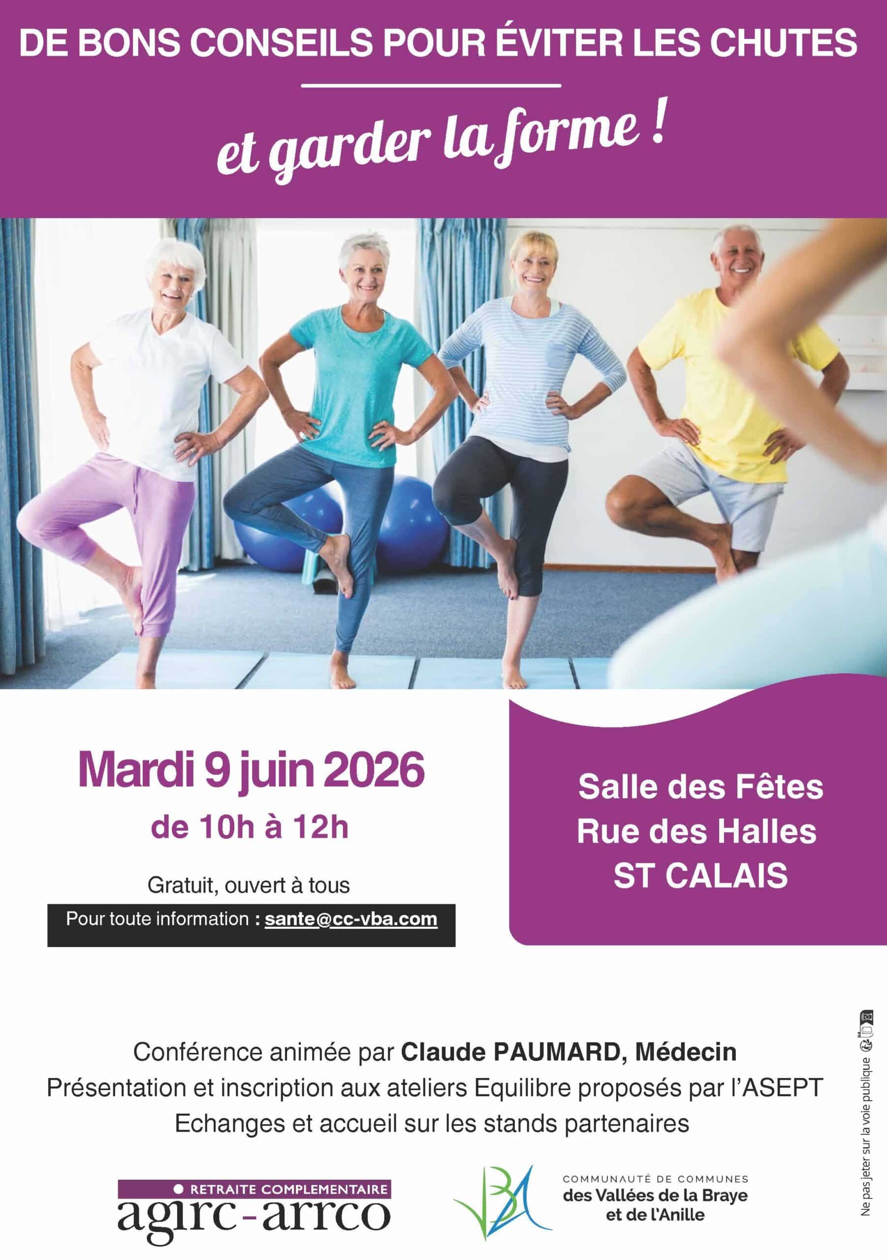 Affiches conférence prévention des chutes_9 juin 2026