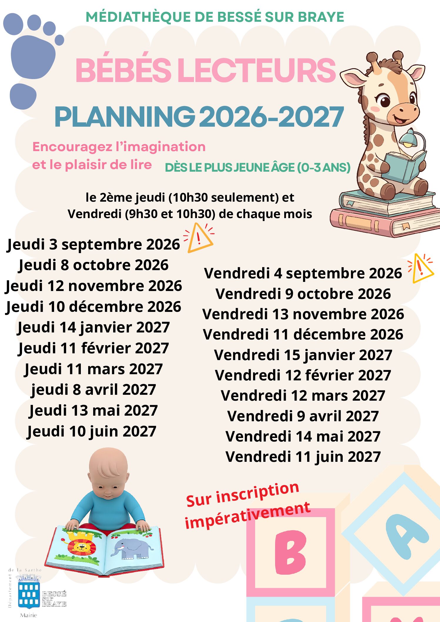 planning bébés lecteurs