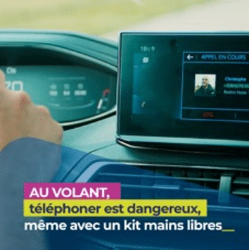 Spot de prévention routière « Téléphone au volant », avec l’association Assurance Prévention